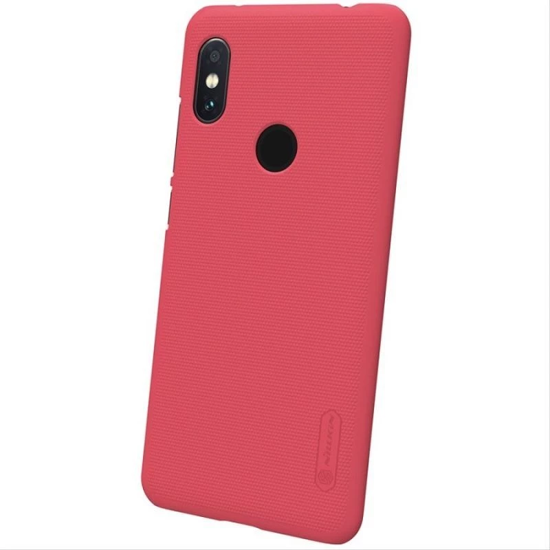 Nillkin Redmi Note 6 Pro funda Super Frosted Shield roja