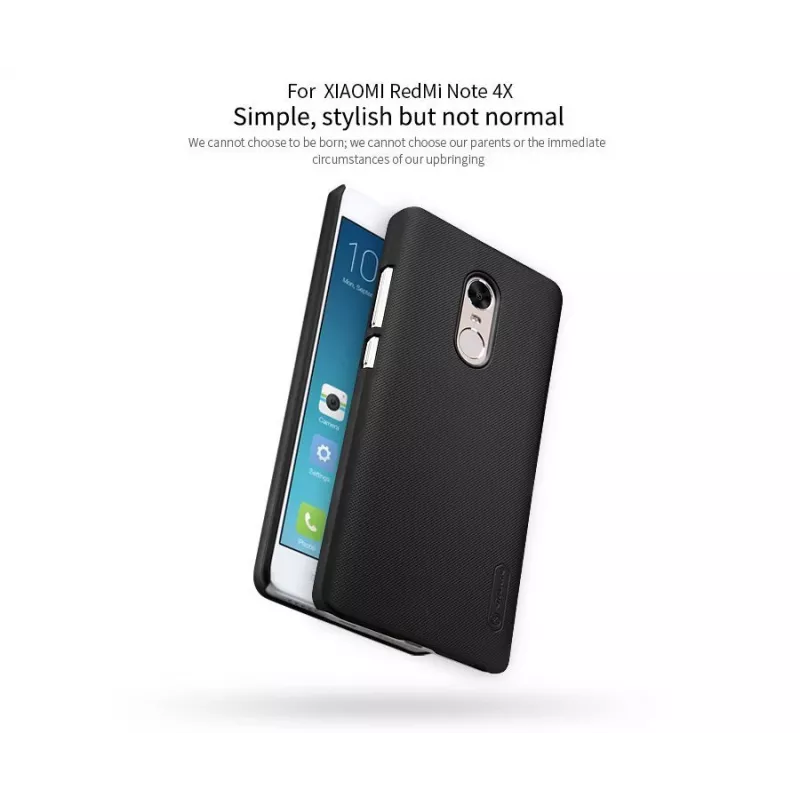 Nillkin Funda Super Frosted Shield para Xiaomi Redmi Note 4 / Note 4X - roja