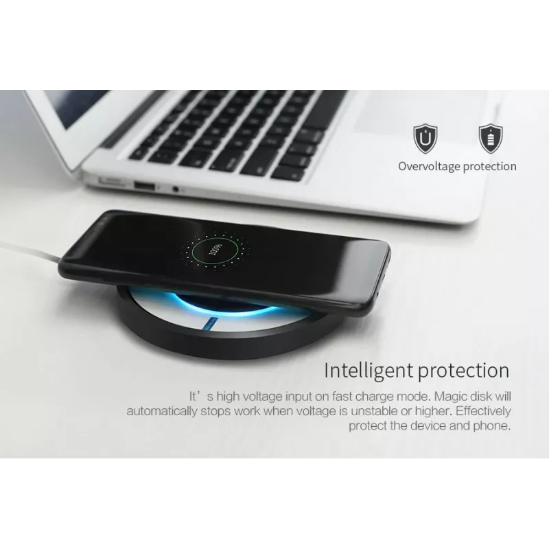 Cargador inalámbrico Nillkin Universal Magic Disk IV negro
