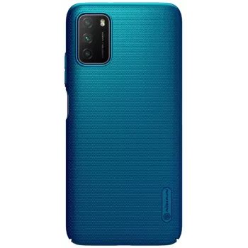Nillkin Funda Super Frosted Shield para Xiaomi Poco M3 azul pavo real