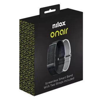 Nilox OnAir Pulsera sin Pantalla Negro/Plata