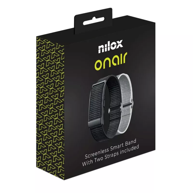 Nilox OnAir Pulsera sin Pantalla Negro/Plata