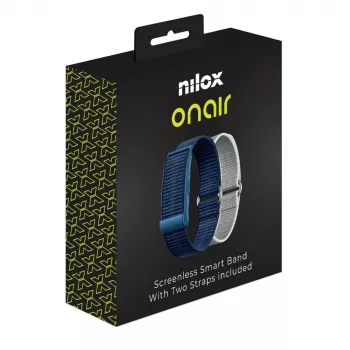 Nilox ONAIR Pulsera sin pantalla Azul/Plata