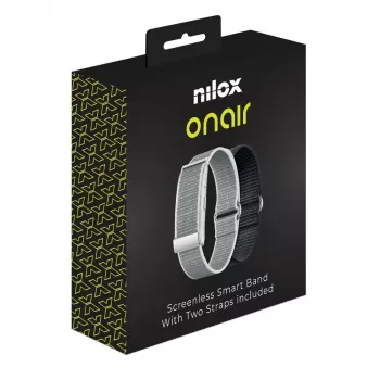 Nilox OnAir Pulsera sin pantalla Plata/Negro