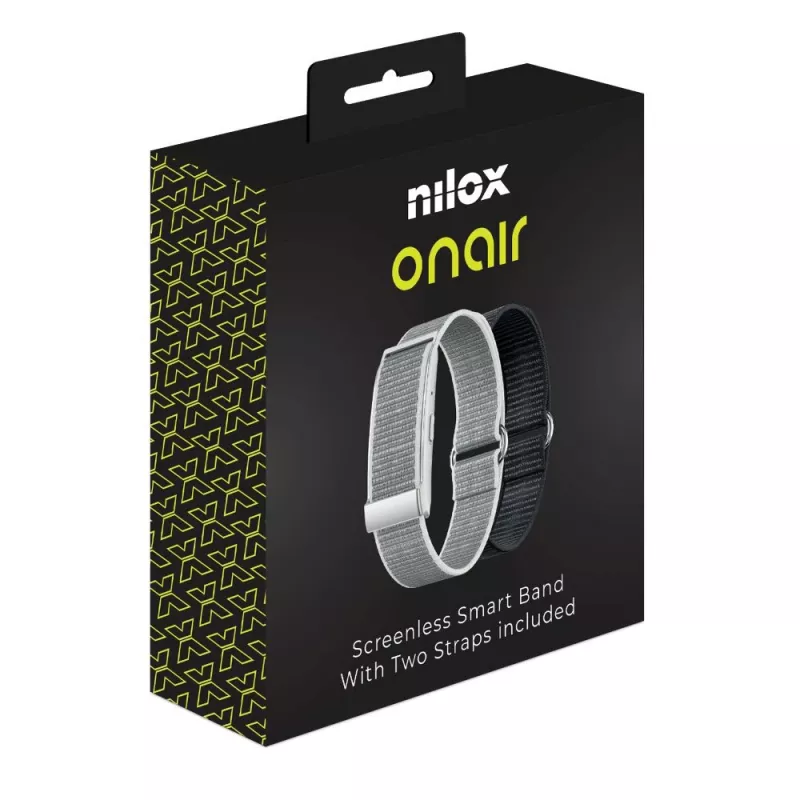 Nilox OnAir Pulsera sin pantalla Plata/Negro