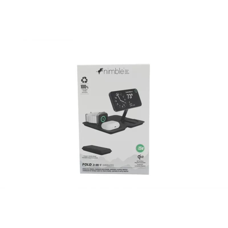 Cargador inalámbrico Nimble Fold 3 en 1