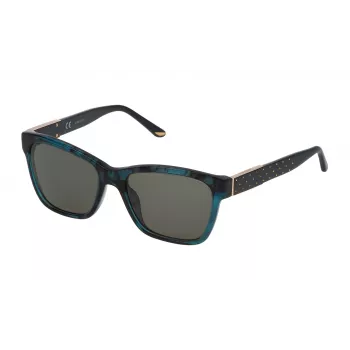 NINA RICCI mujer gafas de sol SNR116540Z47 - montura de acetato cuadrada marrón Havana con lentes de policarbonato degradadas marrones 54/18/140 mm