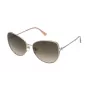 NINA RICCI Gafas de sol de mujer SNR302-600A32 montura havana/carey marrón lentes degradadas marrones 60/16/135 mm
