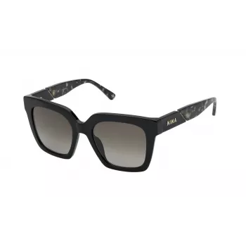 NINA RICCI Gafas de sol de mujer SNR318-52700Y - montura negra, lentes degradadas grises - 52/20/135 mm