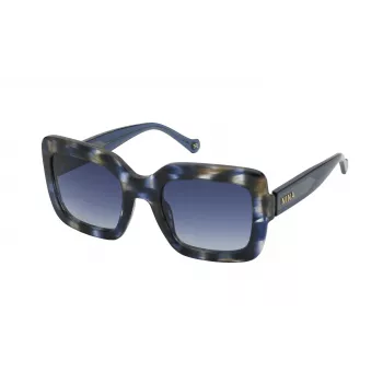 NINA RICCI Gafas de sol mujer SNR322530811 Havana acetato lentes marrones 53/23/140 mm