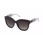 Gafas de sol de mujer NINA RICCI SNR3245501CK - Montura de acetato negra, lentes de policarbonato grises, 55/18/140 mm