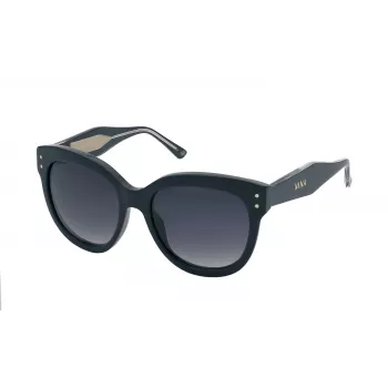 NINA RICCI Gafas de sol para mujer SNR3245509QL Havana marrón mariposa montura de acetato lentes marrón degradado 55/18/140 mm