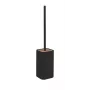 NINFEA Soporte escobilla de inodoro Negro mate