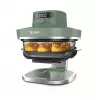 Ninja AS090EUGN Freidora de Aire 5 en 1 XL Glass Air Fryer Crispi Pro, 5,7 l, 2050 W, Verde Musgo