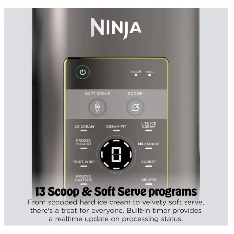 Ninja Creami Scoop & Swirl Máquina de helados y slush 13 en 1 0,48 l Azul EU NC702EU