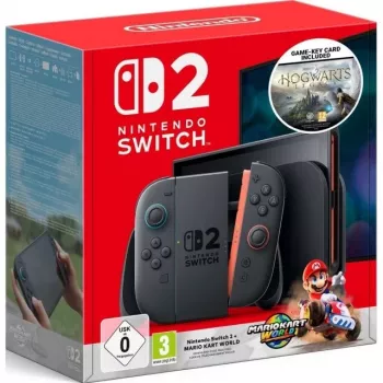 Nintendo Switch 2 Pack de consola con Mario Kart World y Hogwarts Legacy
