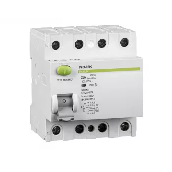 NOARK Ex9L-N interruptor diferencial 4 polos 63A 100mA tipo A 6kA