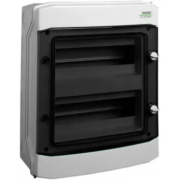 Noark PHS 24T FB Caja de distribución de superficie, IP65, 24 módulos (2x12)