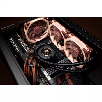 Noctua NL-LC1-24 Disipador de CPU de aire de perfil bajo para AMD AM4 (Ryzen) - negro/marrón