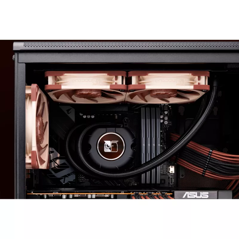 Noctua NL-LC1-24 Disipador de CPU de aire de perfil bajo para AMD AM4 (Ryzen) - negro/marrón