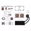 Noctua NL-LC1-24 Disipador de CPU de aire de perfil bajo para AMD AM4 (Ryzen) - negro/marrón