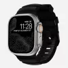 Correa NOMAD Rocky Point para Apple Watch 46mm/49mm con FKM y titanio (Carbon Black, Black Hardware)