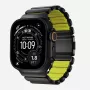 Correa NOMAD Stratos Band - correa de titanio para Apple Watch 49mm con FKM (Black Titanium, Volt FKM)