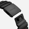 Correa NOMAD Stratos Band - Correa de titanio para Apple Watch 49mm con FKM (Black Titanium, Ultra Orange FKM)