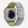 NOMAD Stratos Band - Correa de titanio para Apple Watch 49mm con FKM (Natural Titanium, Volt FKM)