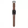Correa NOMAD Traditional - correa de piel Horween para Apple Watch 46mm/49mm, Rustic Brown, Black Hardware