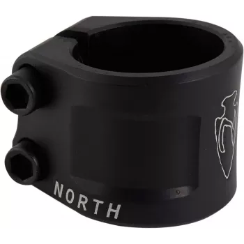 North Axe doble abrazadera - aluminio 6061-T6, compatible con 31,8 mm/34,9 mm, superficie anodizada