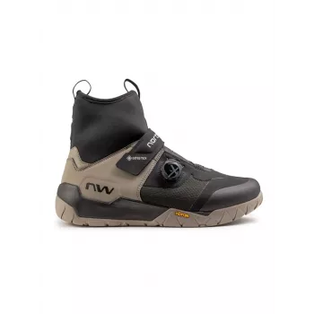 Northwave Multicross Plus Zapatillas de bicicleta - Negro / EU 42 - Suela Vibram Fort Augustus, cierre giratorio SLW3, compatible con SPD