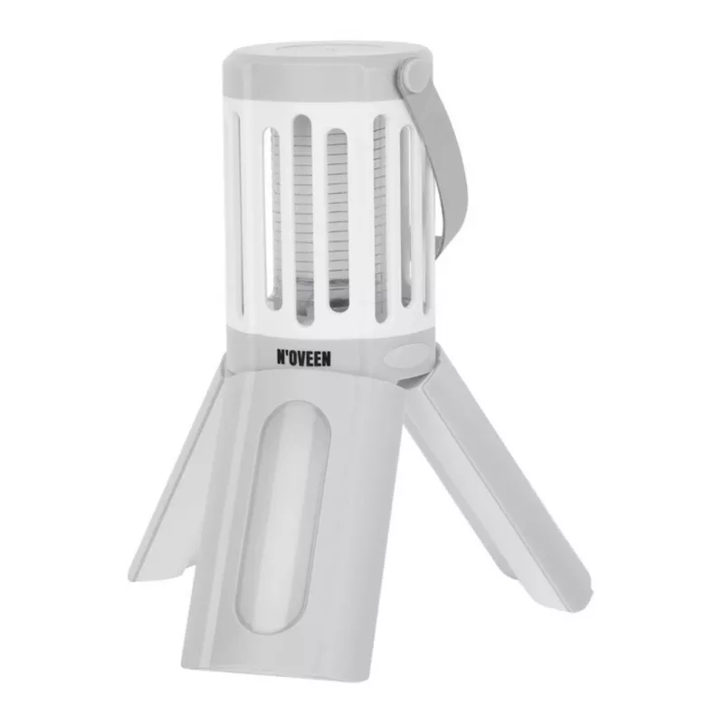 Lámpara insecticida 2en1 Noveen con luz LED, IPX4 impermeable, alcance 40m², 1000V, a pilas