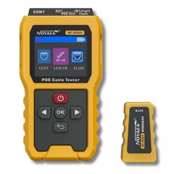 NOYAFA NF-8504 Comprobador PoE con detección de pinout y medición de potencia