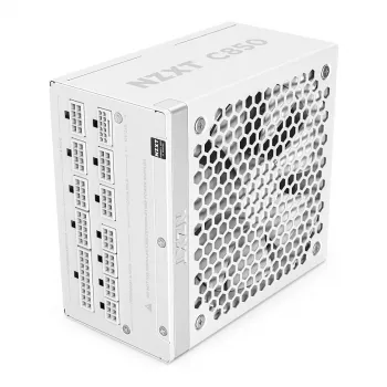 NZXT C850 Gold ATX 3.1 Fuente de alimentación totalmente modular - 850W, 80 PLUS Gold, Blanco
