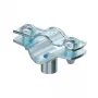 OBO ASG 732 12 G Abrazadera de distancia con conexión roscada M6, rango de sujeción 10-12 mm, acero, galvanizado electrolítico