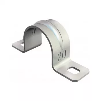 OBO BETTERMANN 605 37 G abrazadera doble para tubo 37 mm acero cincado 1018361