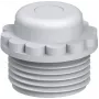 OBO BETTERMANN V-TEC VM PG9 racor atornillado con membrana desprendible, gris claro, 100 uds. 2032503