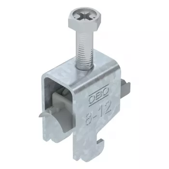 OBO BETTERMANN BS-N1-K-12 FT Abrazadera en U, galvanizada en caliente, 8-12 mm, rosca M6