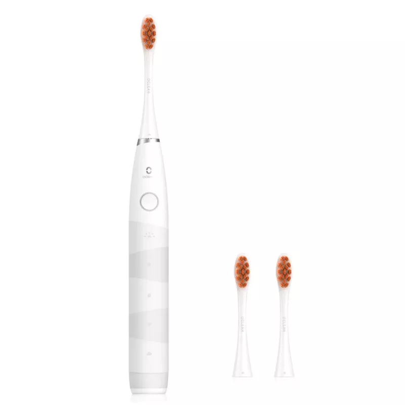 OCLEAN Flow S Cepillo de Dientes Eléctrico Sónico Blanco, 38.000 VPM, 5 Modos, USB-C, IPX7, Batería de 180 Días