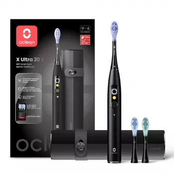 OCLEAN X Ultra 20 S negro cepillo de dientes eléctrico