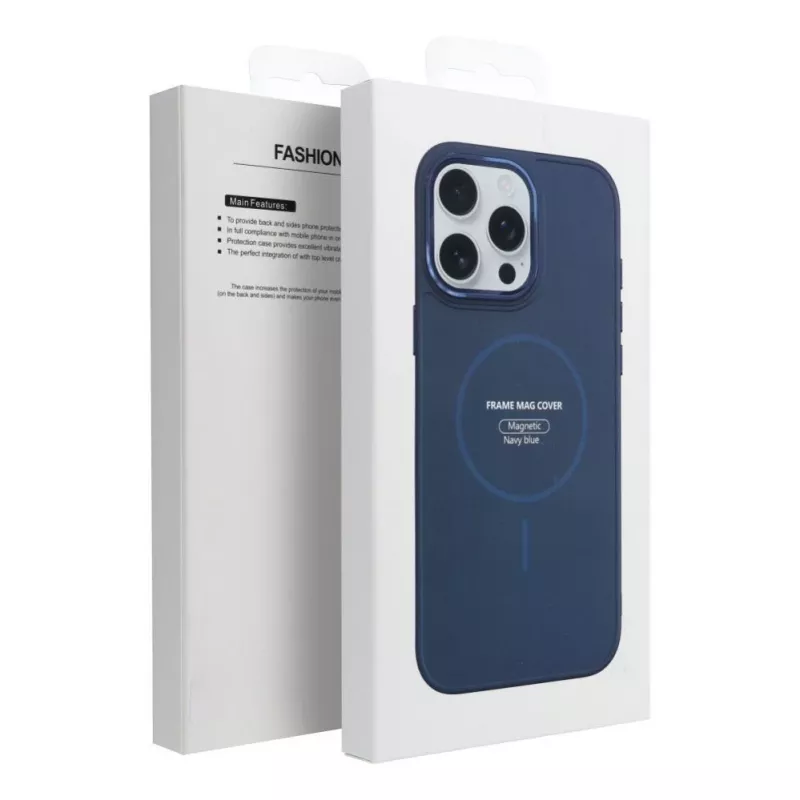 Funda OEM para iPhone 13 Mini Frame Mag Cover compatible con MagSafe Navy Blue