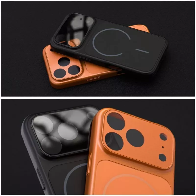 Funda OEM para iPhone 17 AIR Make 17 compatible con MagSafe Naranja