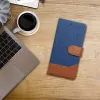 OEM Funda tipo libro para iPhone 16 Pro Max Jeans Book azul