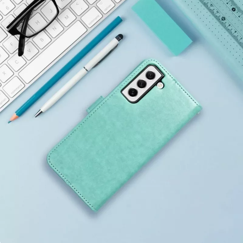 OEM funda tipo libro para Samsung Galaxy A54 5G Mezzo Book Tree Green