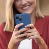 OEM Funda de silicona MagSafe con protección de cámara para Apple iPhone 16 - Azul