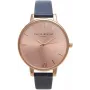 Olivia Burton Reloj para mujer Big Dial OB13BD13B 38 mm oro rosa y gris