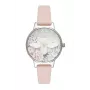 Reloj de mujer OLIVIA BURTON Celestial cuarzo 30 mm oro rosa acero inoxidable piel gris OB16GH09