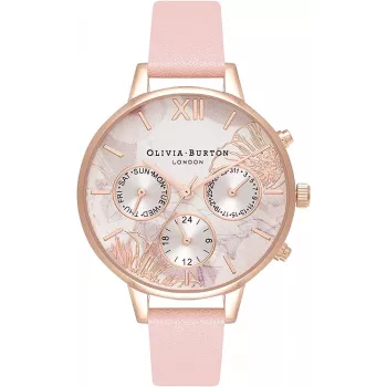 Olivia Burton Reloj mujer Celestial OB16CGS07 - 34mm oro rosa y piel gris