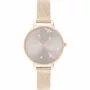 OLIVIA BURTON reloj de mujer analógico de cuarzo Celestial OB16PQ04 – 34 mm caja de acero inoxidable en tono oro rosa, correa de piel gris